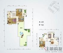 蓝宝国际诗林阁A3'楼中楼户型