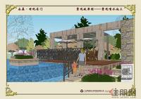 15-景观效果图——景观喷水池三