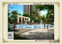 景观效果图——景观喷水池一