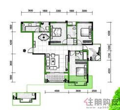 【联发·尚品3期16号楼H户型】3室2厅2卫1厨