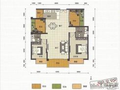 【荣和MOCO社区E户型】2室2厅2卫1厨4阳台