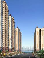 西南面沿街效果图