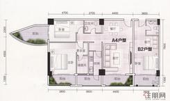 【伟业大厦B2户型】1室1厅1卫