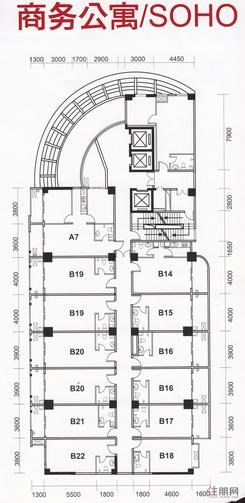 【伟业大厦商务公寓、SOHO户型】1室1厅1卫