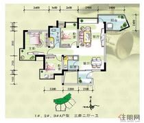 1#、2#、3#A户型图