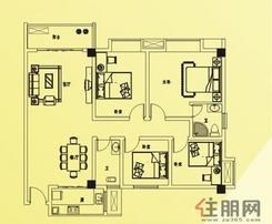 【B1户型】3室2厅2卫1厨1阳台