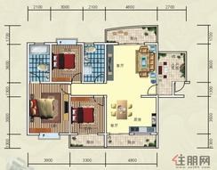 【日田·地王国际F舒适格调】3室2厅2卫3阳台