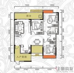 【标准层E户型】3室2厅2卫