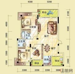 【10月10日大美天第42#J户型】3室2厅2卫1厨3阳台