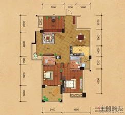 【D2/E2户型】3室2厅2卫1厨2阳台