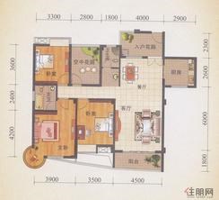 【锦誉蓝湾H户型图（3#/6#楼）】2厅2卫2阳台