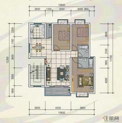 【欧亚·西城国际C2户型】3室2厅2卫2阳台
