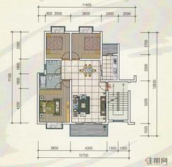【欧亚·西城国际F1户型】3室2厅2卫1阳台