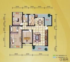 【东方印象27#楼D2户型】3室2厅2卫