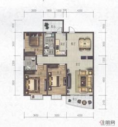 【科赛·江景城A2-D户型】3室2厅2卫