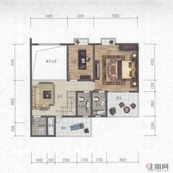 【科赛·江景城A3、4-F户型1】5室2厅