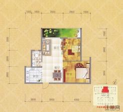 【名门天下13#楼B-B户型】2室2厅1卫