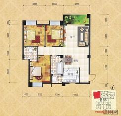 【名门天下13A#楼A1户型】3室2厅2卫