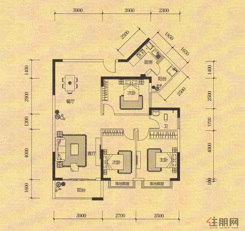 麒麟华府c3户型图