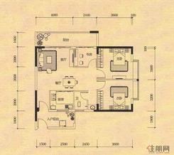 【麒麟华府C7户型图】3室2厅1卫