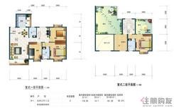 【复式D1户型】5室3厅3卫1厨4阳台