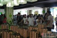 售楼中心人头攒动