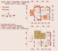R17#、R18#一单元02号房楼中楼