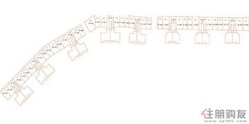 财富国际广场C区商铺户型平面分布图