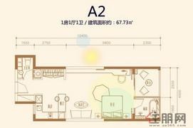 北部湾1号A2户型图