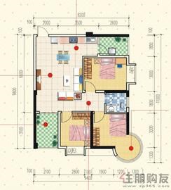 【海纳·帝豪时代C-4户型】3室2厅1卫1厨2阳台