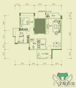 【江东名园f户型】3室2厅