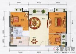 【户型图B户型】3室2厅1卫1厨