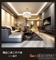 精品二房二厅户型 客厅