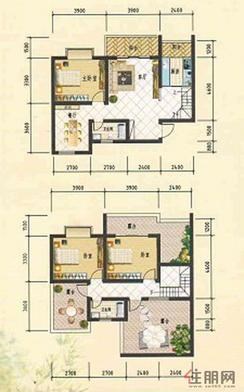 【欣欣园6#楼楼中楼户型图】3室2厅2卫1厨