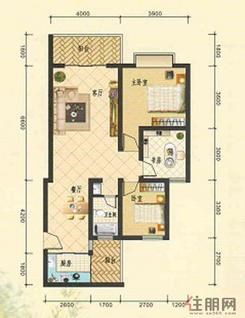 【欣欣园1#楼户型图】3室2厅1卫1厨