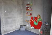 B1户型清水样板间里的壁画