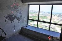 C2户型清水样板间之客厅大飘窗