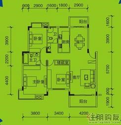【３#、5#、6#、7# 01.02户型 】3室2厅1阳台