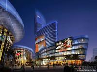 白沙路集中商业夜景效果图