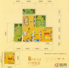 【北岸雅阁户型图B户型】2室2厅2卫1厨2阳台