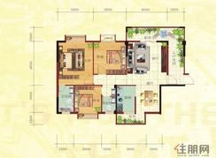 【金鼎·国际花园2号楼A户型】3室2厅2卫1厨2阳台