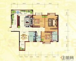 【金鼎·国际花园2号楼B户型】3室2厅2卫1厨2阳台