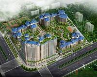 城市丽景鸟瞰缩放