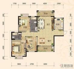 【天馨阁、天景阁A】3室2厅2卫1厨2阳台