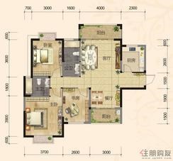 【天韵阁、天雅阁A】3室2厅2卫1厨2阳台