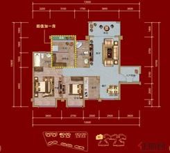 【鑫巢·凯旋会H1户型】2室2厅2卫1厨1阳台