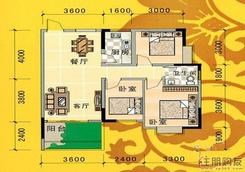 【东峰锦绣城效果图20110808】3室2厅1卫1厨1阳台