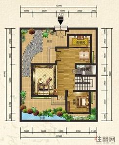【C3户型2一层平面图】
