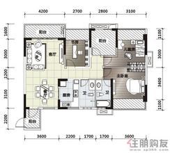 【汇东郦城·天阔AD户型2】3室2厅2卫1厨3阳台