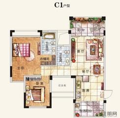 【c1】3室2厅2卫1厨2阳台